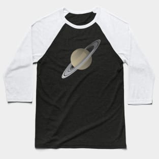 Saturn Floating In Space Vector Illustration Baseball T-Shirt